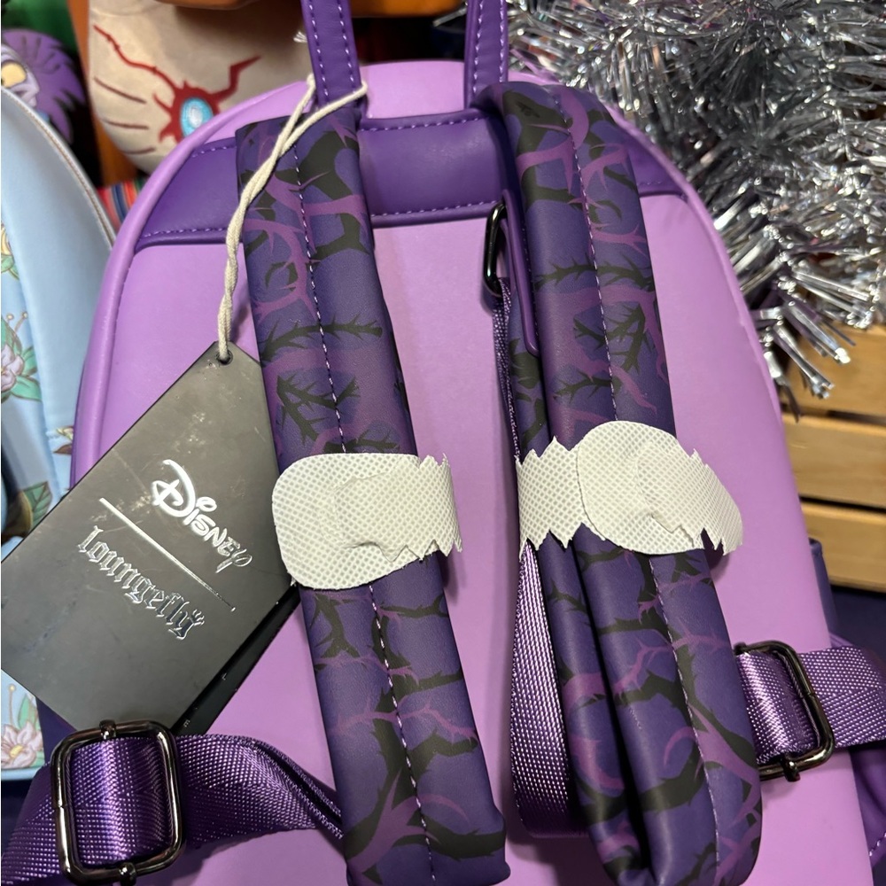 Loungefly Purple and Blue Maleficent Backpack - Picture 2 of 2